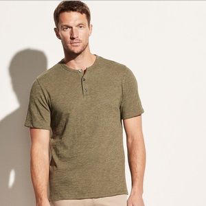 Vince Heather Short Sleeve Henley